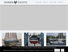 Tablet Screenshot of morrisyachts.com